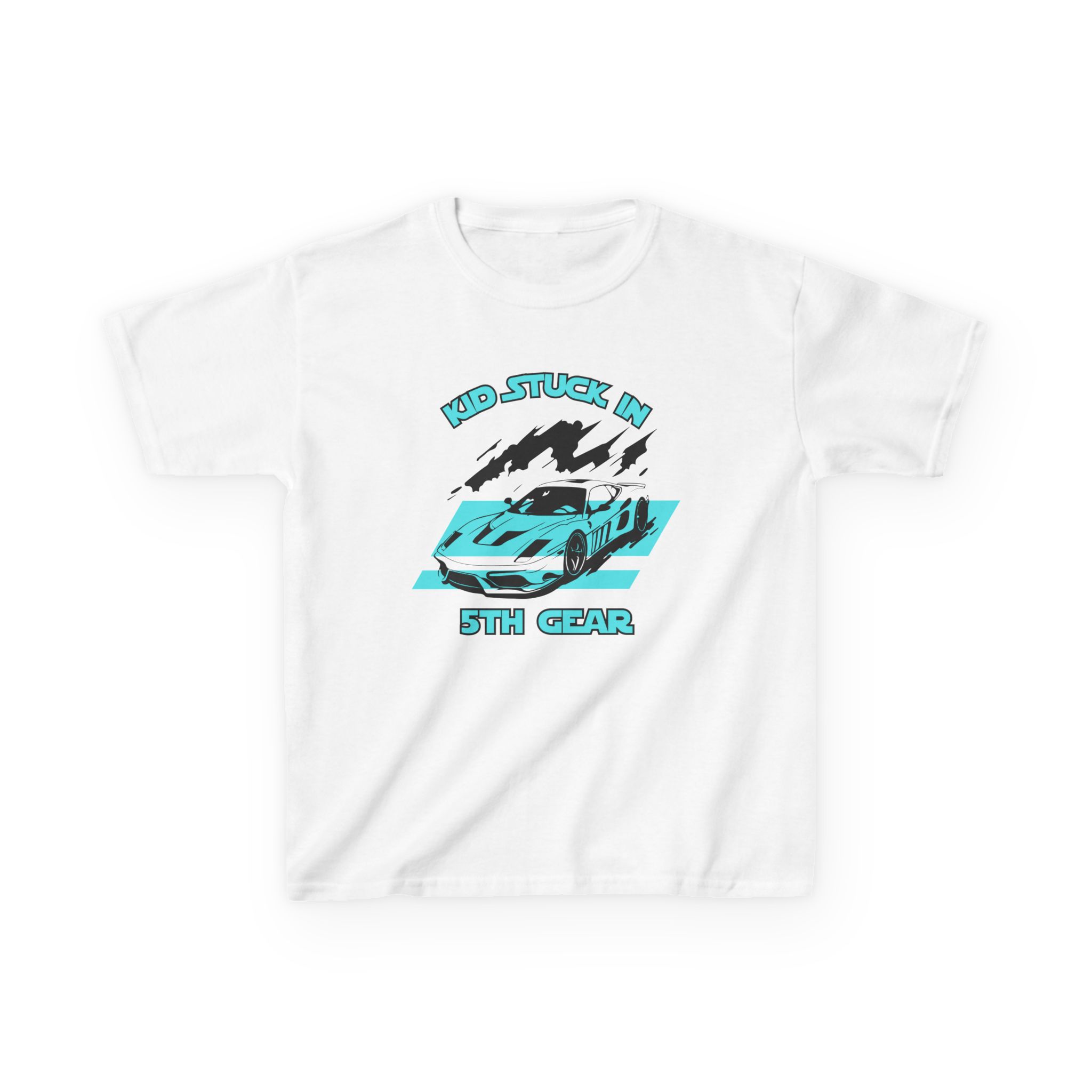 Stuck In 5th Gear-Kids Heavy Cotton™ Tee - Image 5