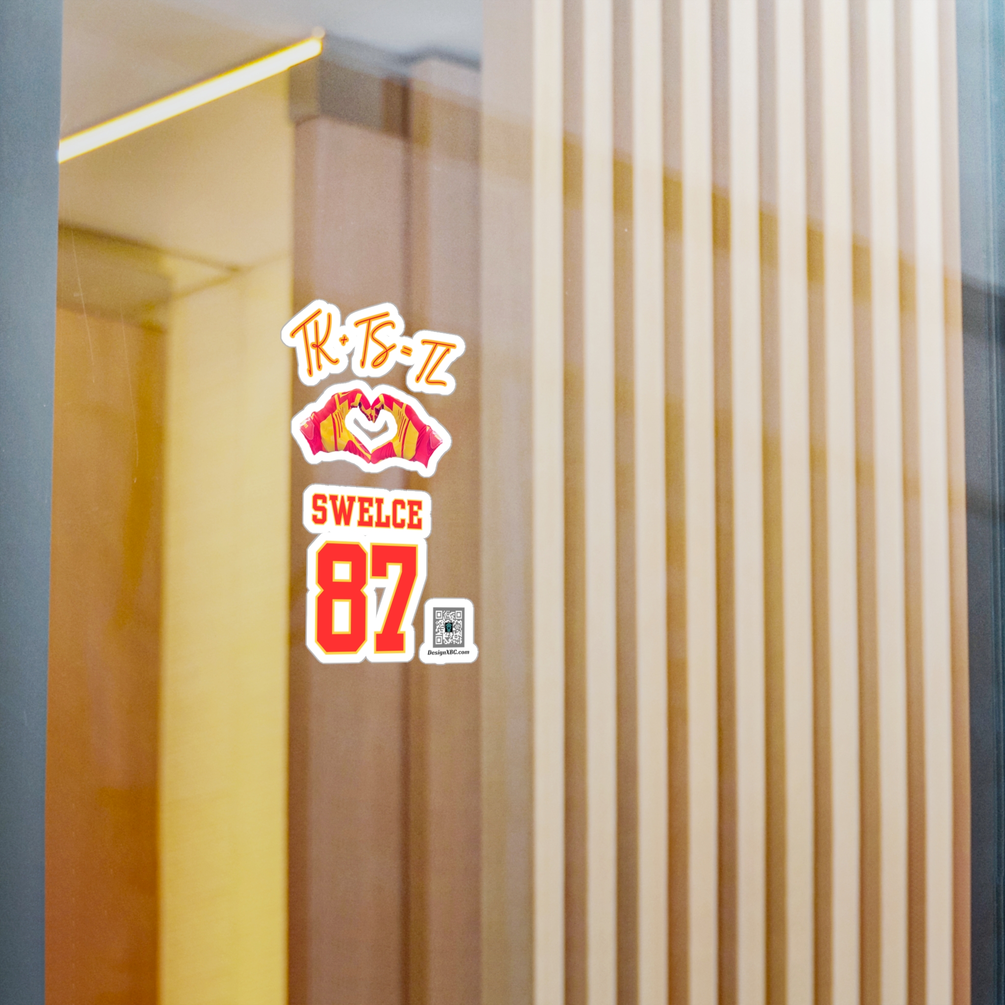 TK+TS=TL SWELCE (White Background) w/DesignXBC QR Code Kiss-Cut Vinyl Decals - Image 6