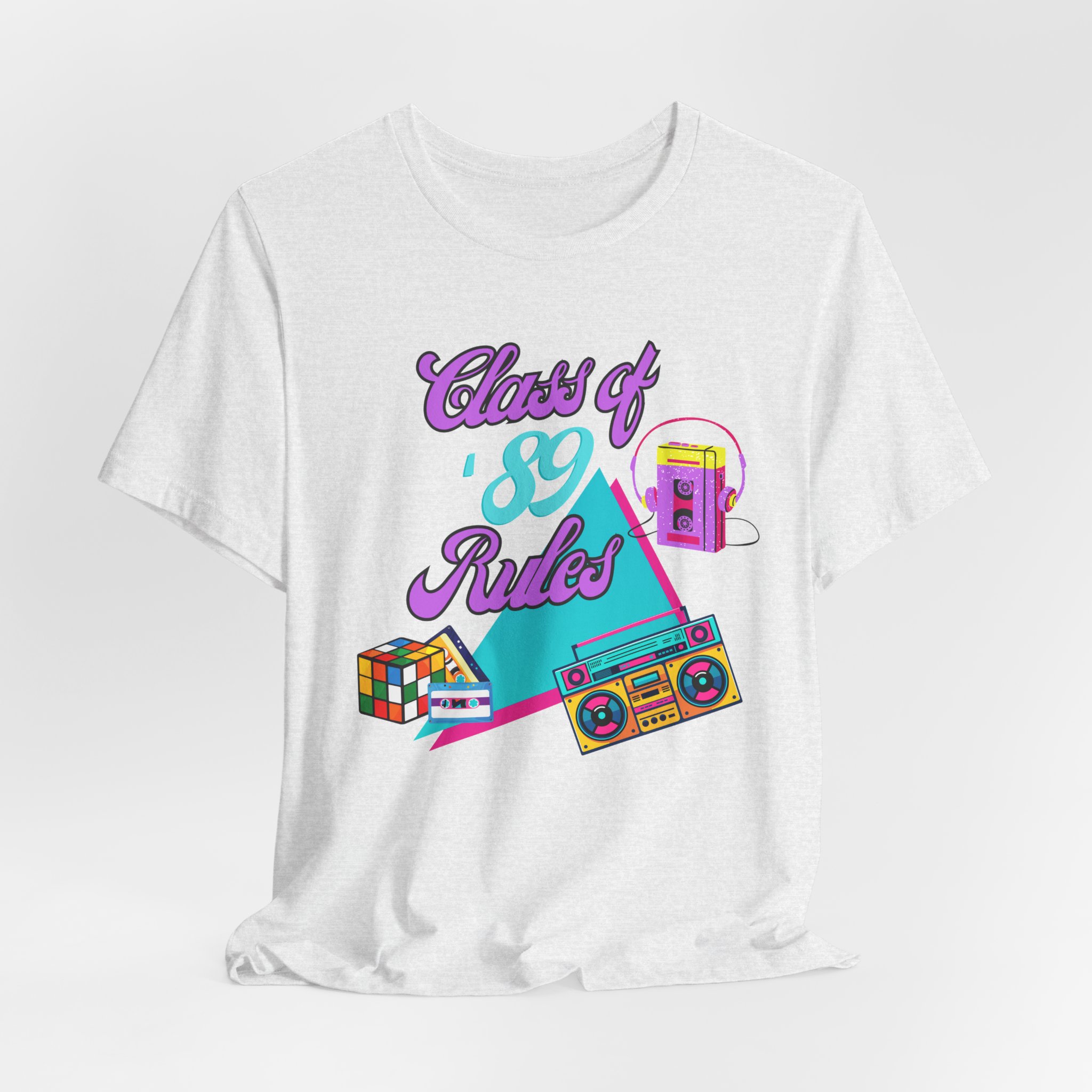 Class of '89 Rules Version 1-Unisex Jersey Short Sleeve Tee - Image 12