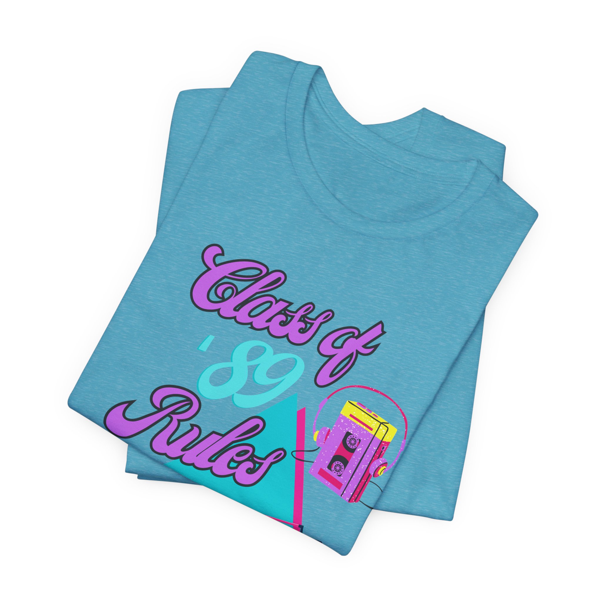 Class of '89 Rules Version 1-Unisex Jersey Short Sleeve Tee - Image 51