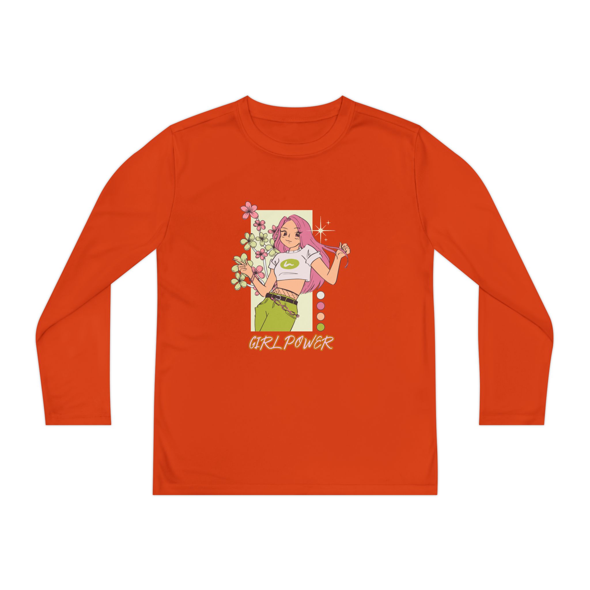 Girl Power-Youth Long Sleeve Competitor Tee - Image 9
