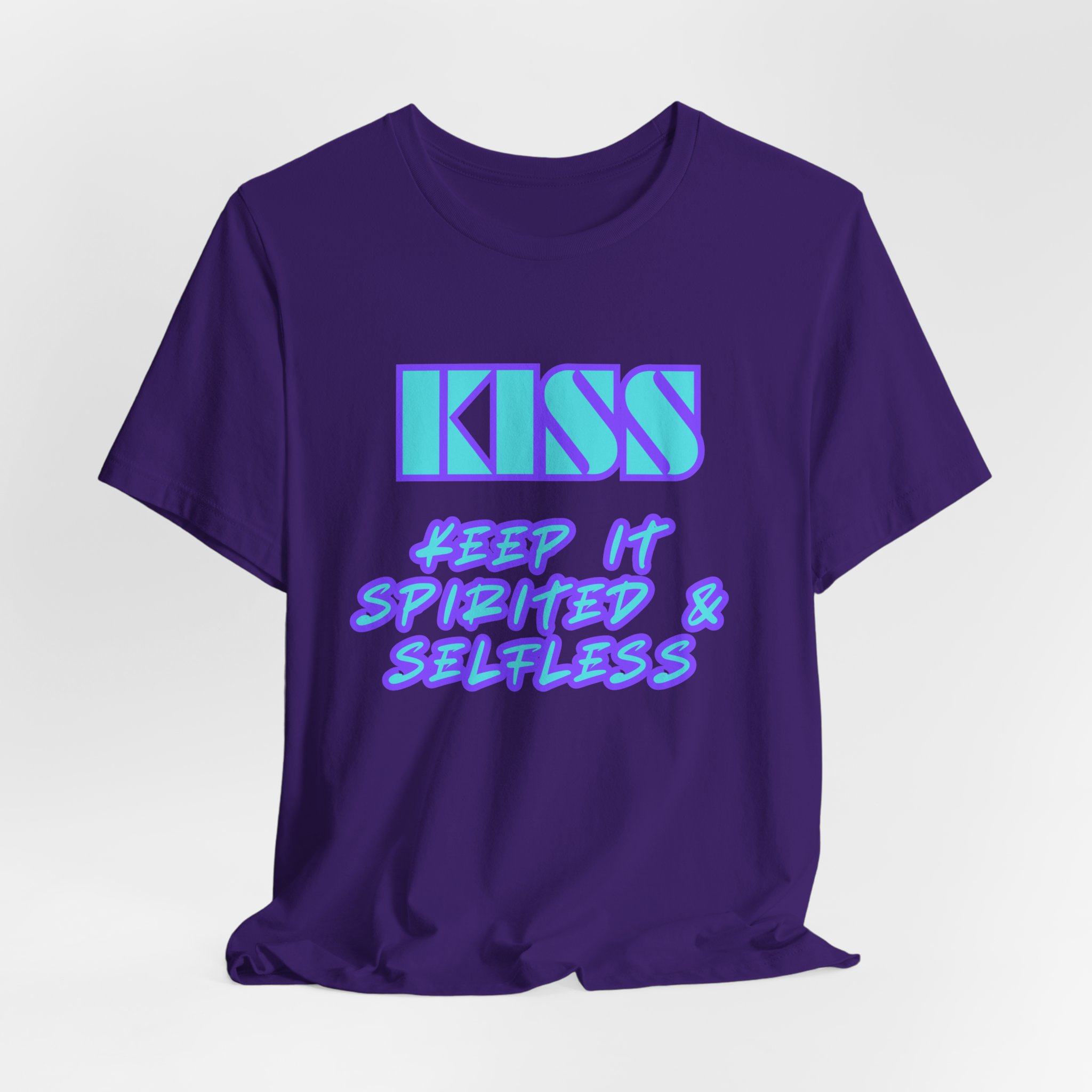 KISS Keep It Spirited & Selfless-Unisex Jersey Short Sleeve Tee - Image 60