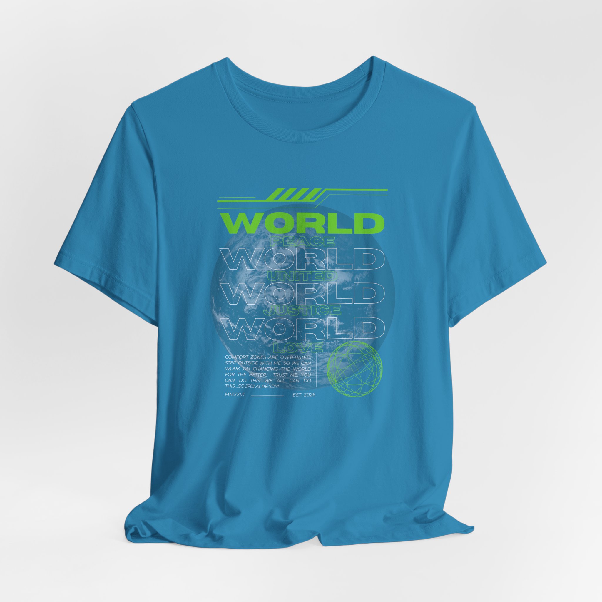 Change the World Design #1-Unisex Jersey Short Sleeve Tee - Image 28
