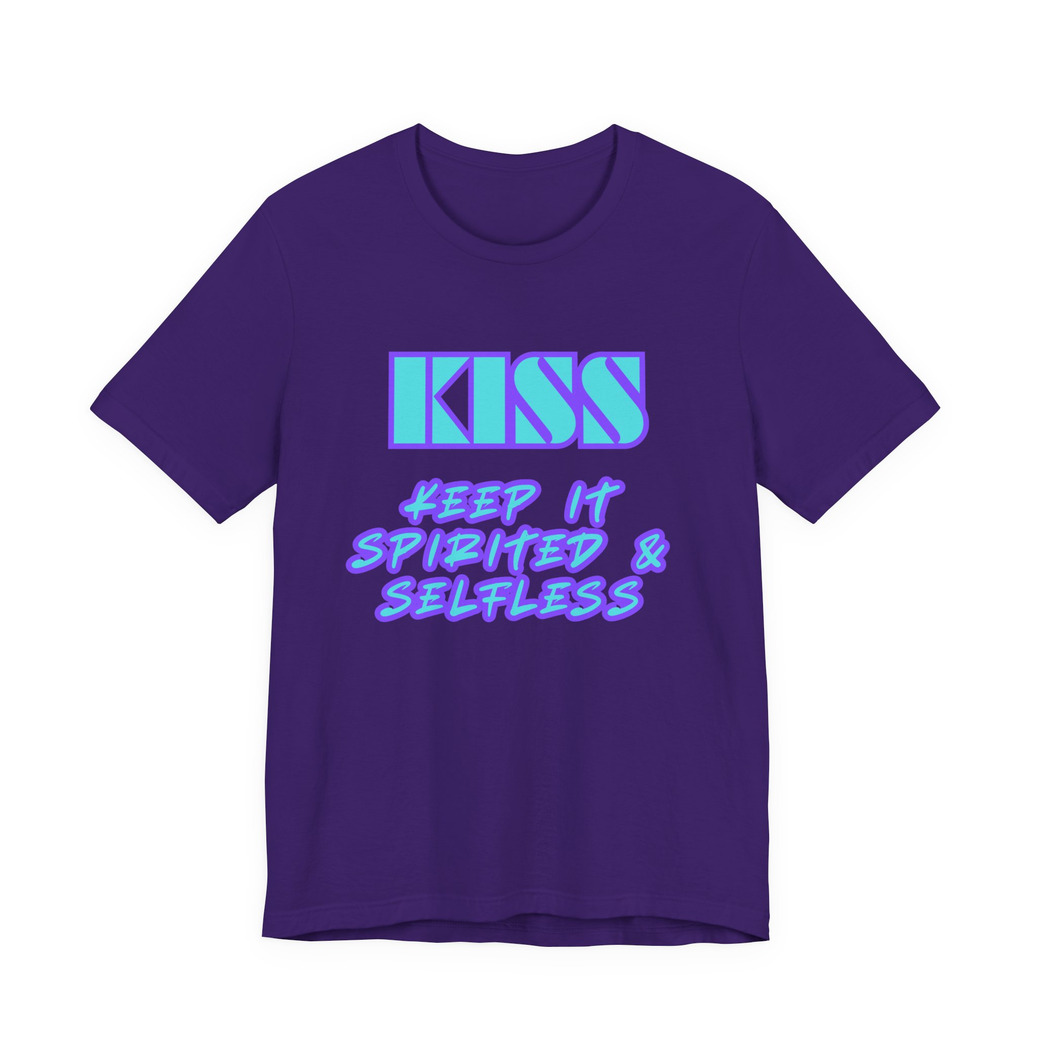 KISS Keep It Spirited & Selfless-Unisex Jersey Short Sleeve Tee - Image 57