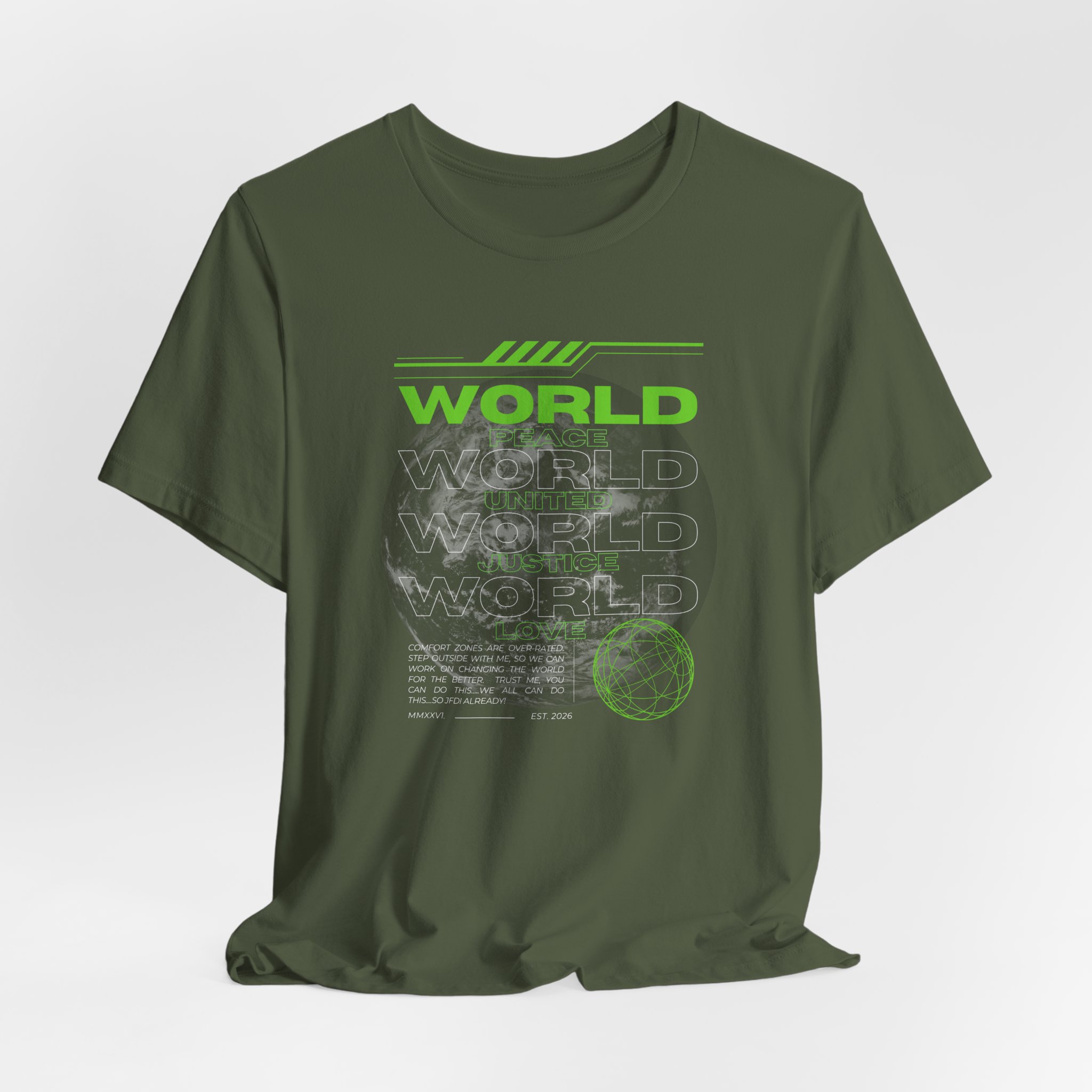 Change the World Design #1-Unisex Jersey Short Sleeve Tee - Image 24