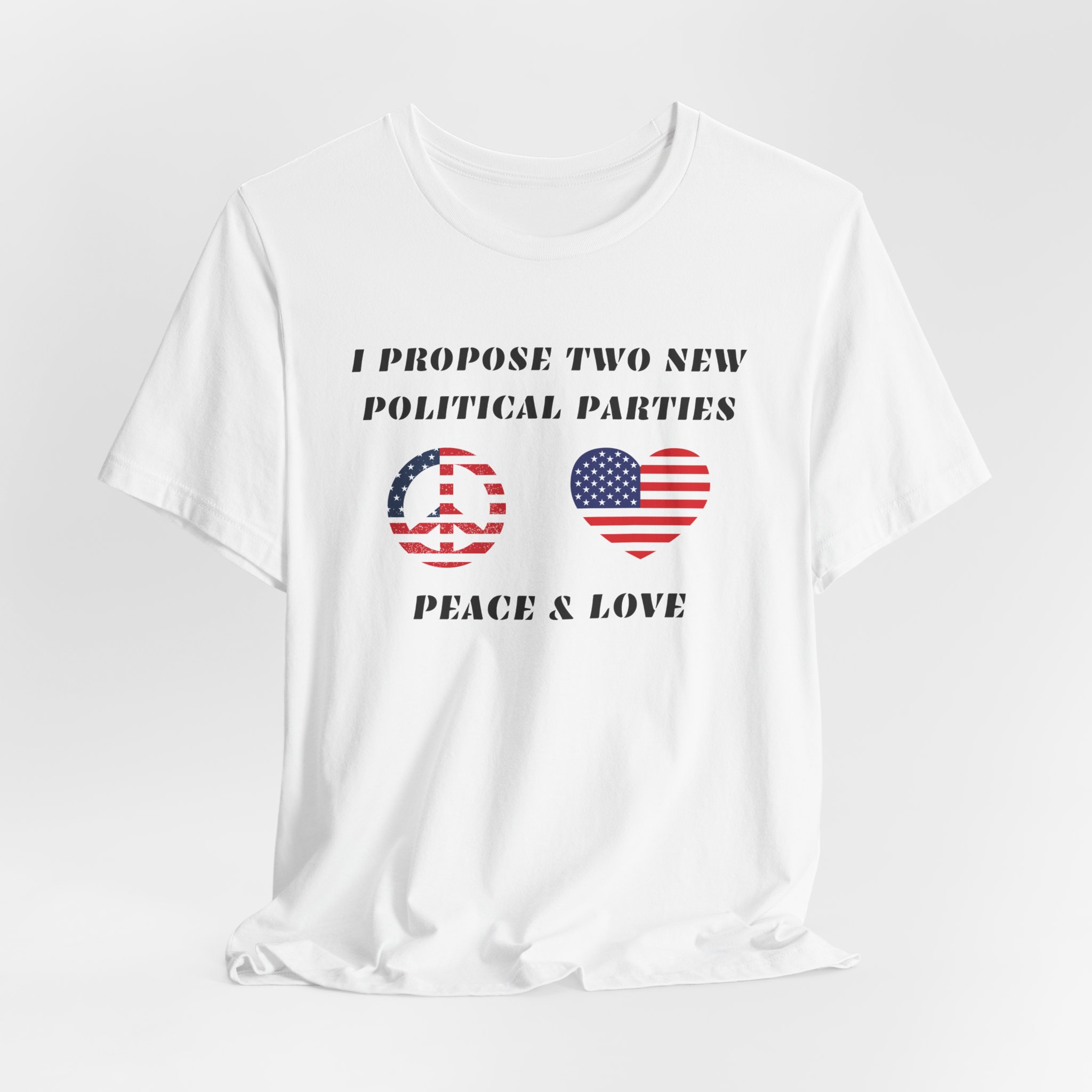I Propose Two New Political Parties-Unisex Jersey Short Sleeve Tee - Image 4