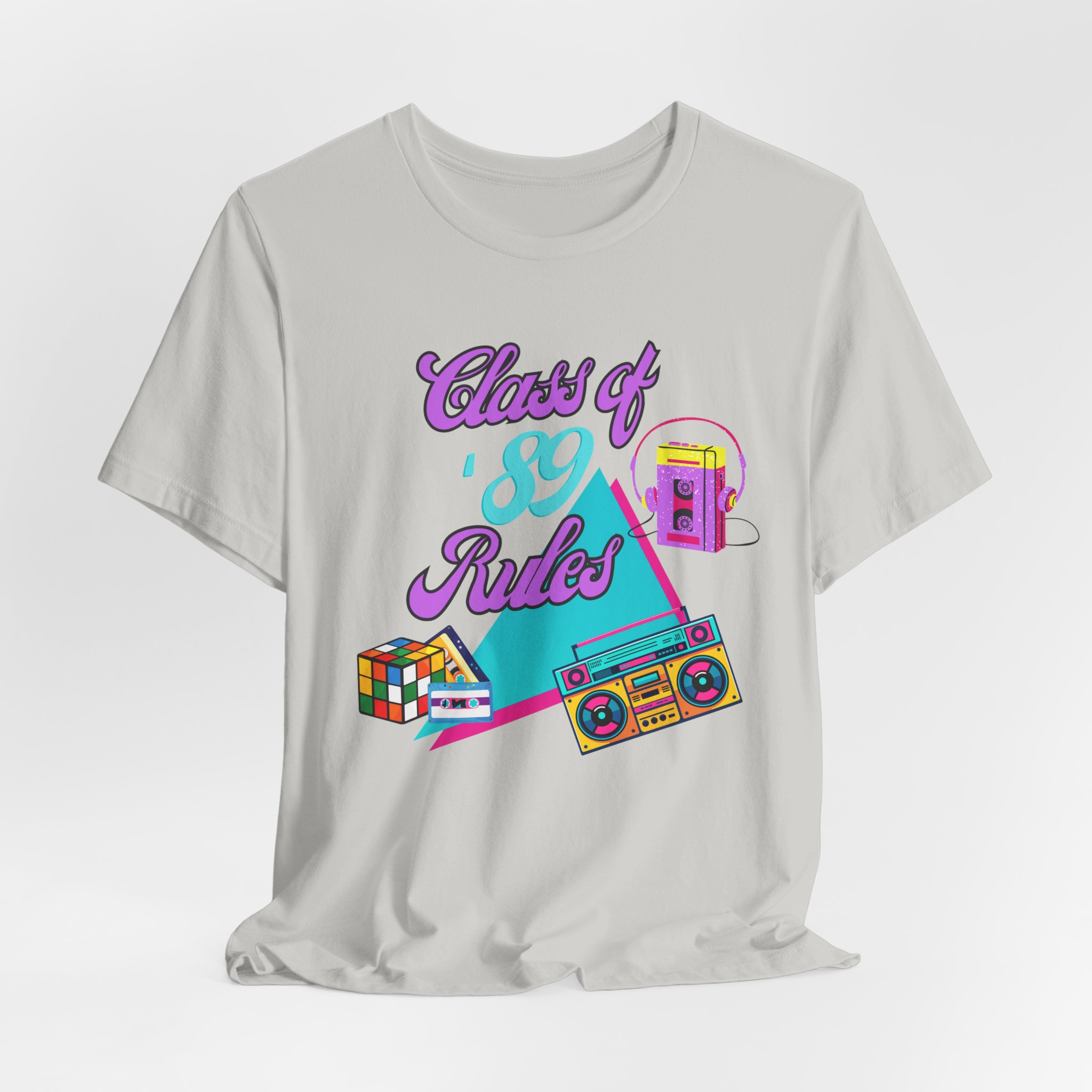 Class of '89 Rules Version 1-Unisex Jersey Short Sleeve Tee - Image 20