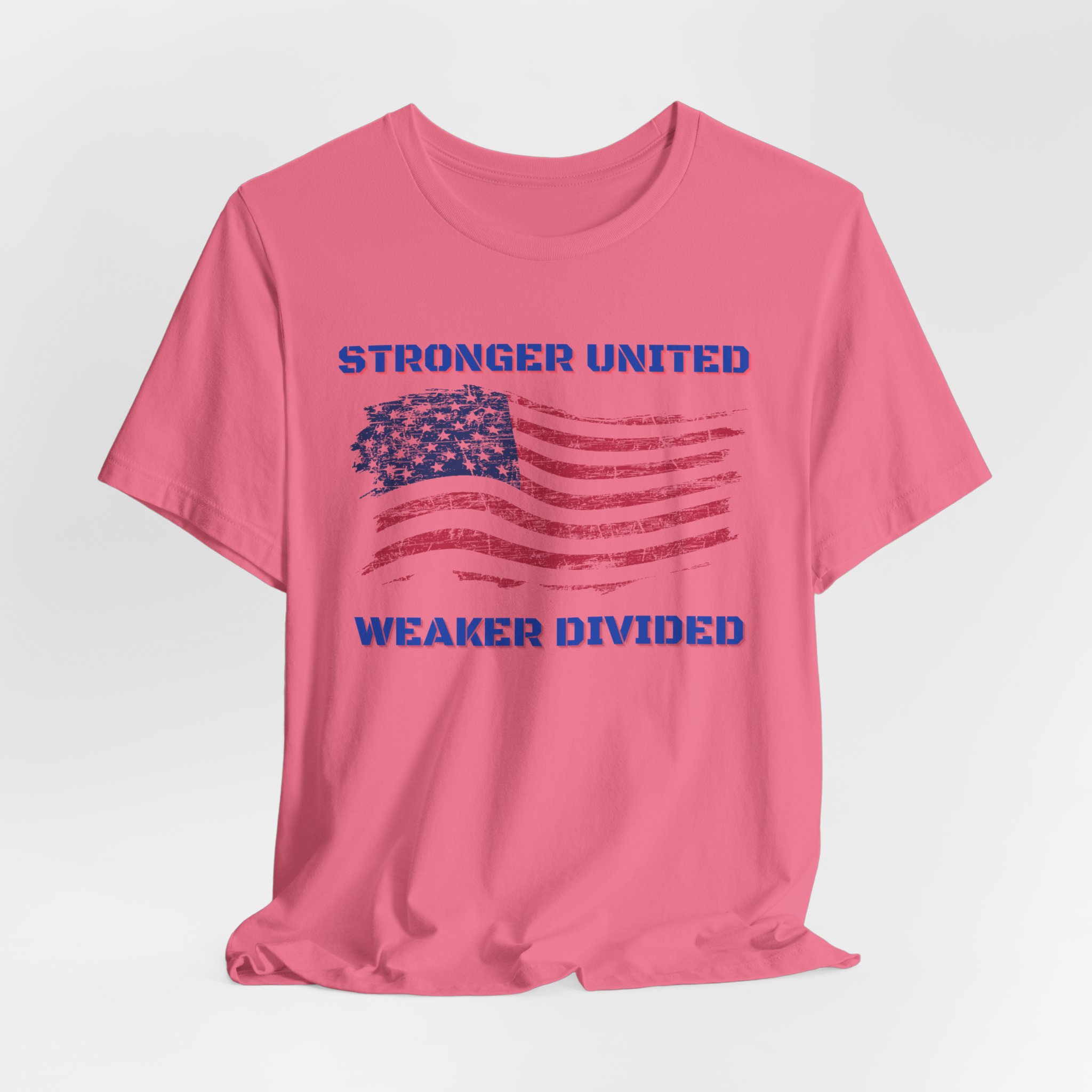 Stronger United Weaker Divided-Unisex Jersey Short Sleeve Tee - Image 64