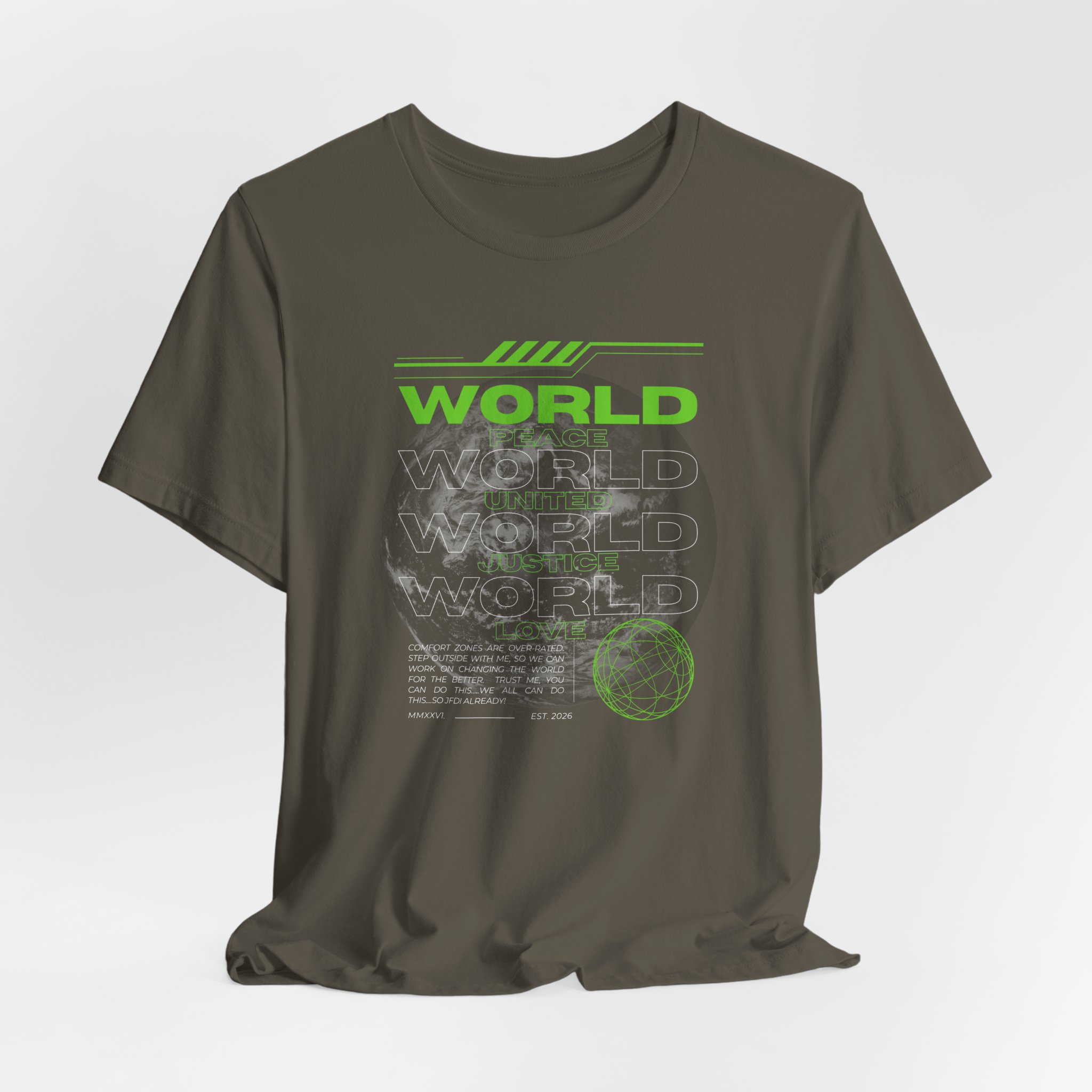 Change the World Design #1-Unisex Jersey Short Sleeve Tee - Image 16