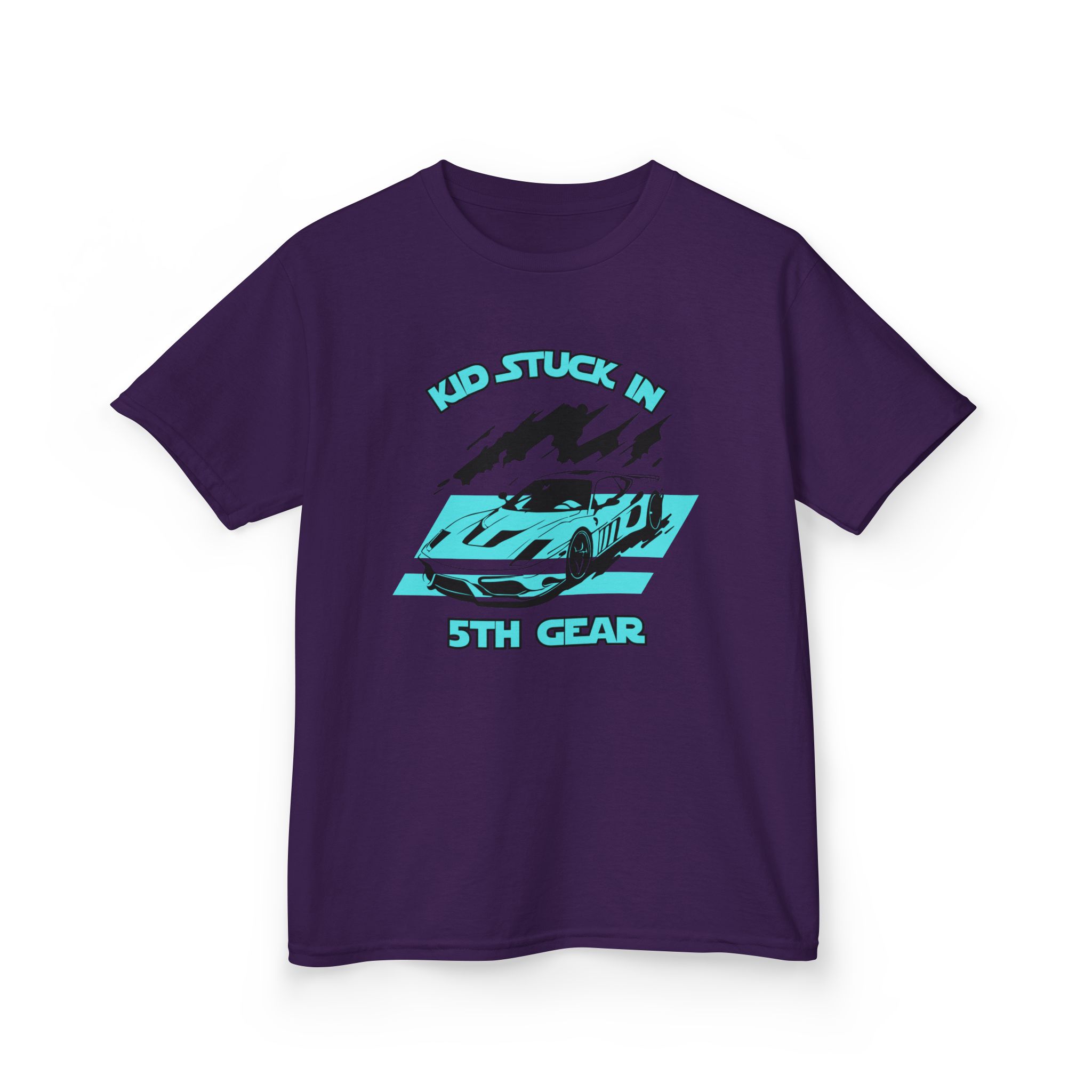 Stuck In 5th Gear-Kids Heavy Cotton™ Tee - Image 47