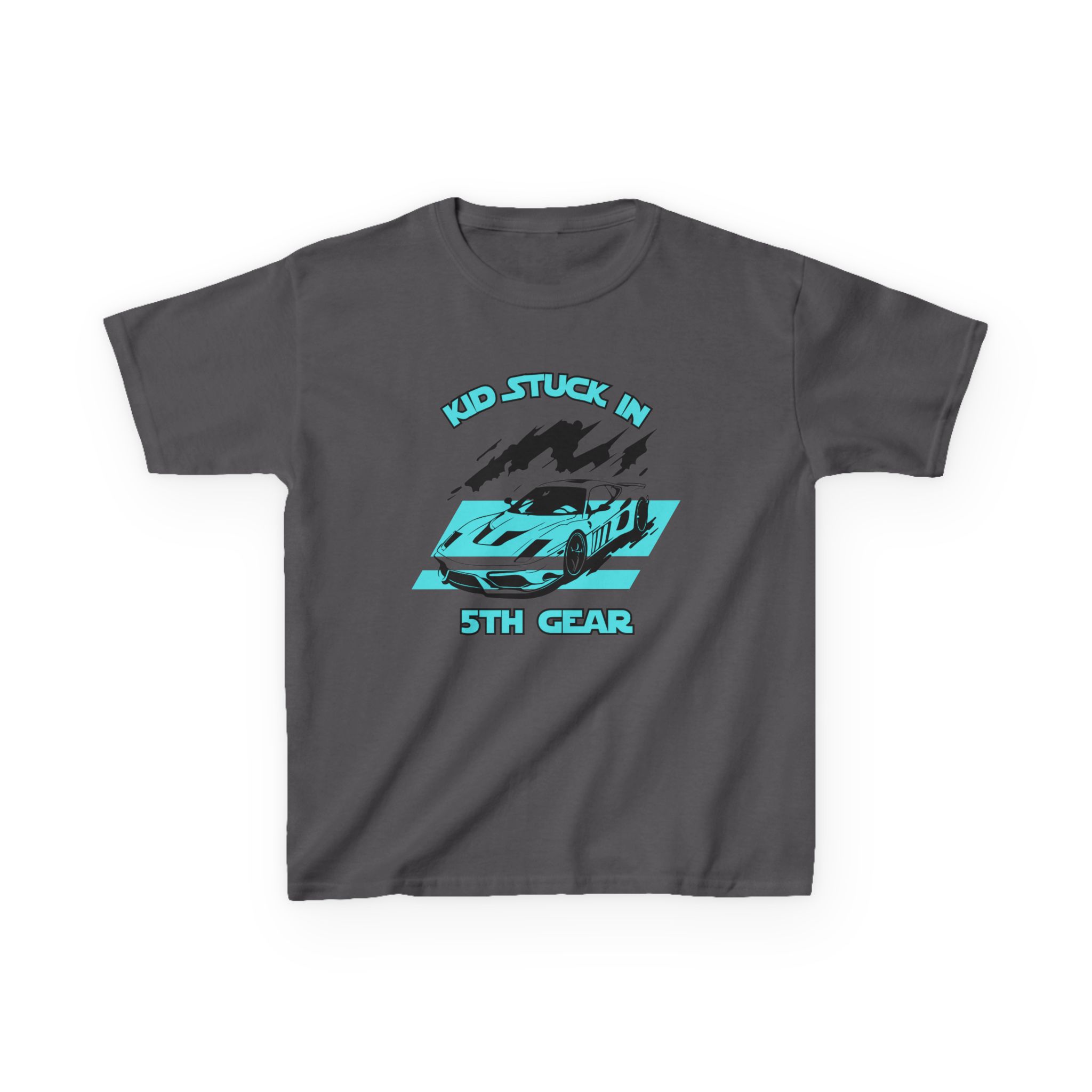 Stuck In 5th Gear-Kids Heavy Cotton™ Tee - Image 29