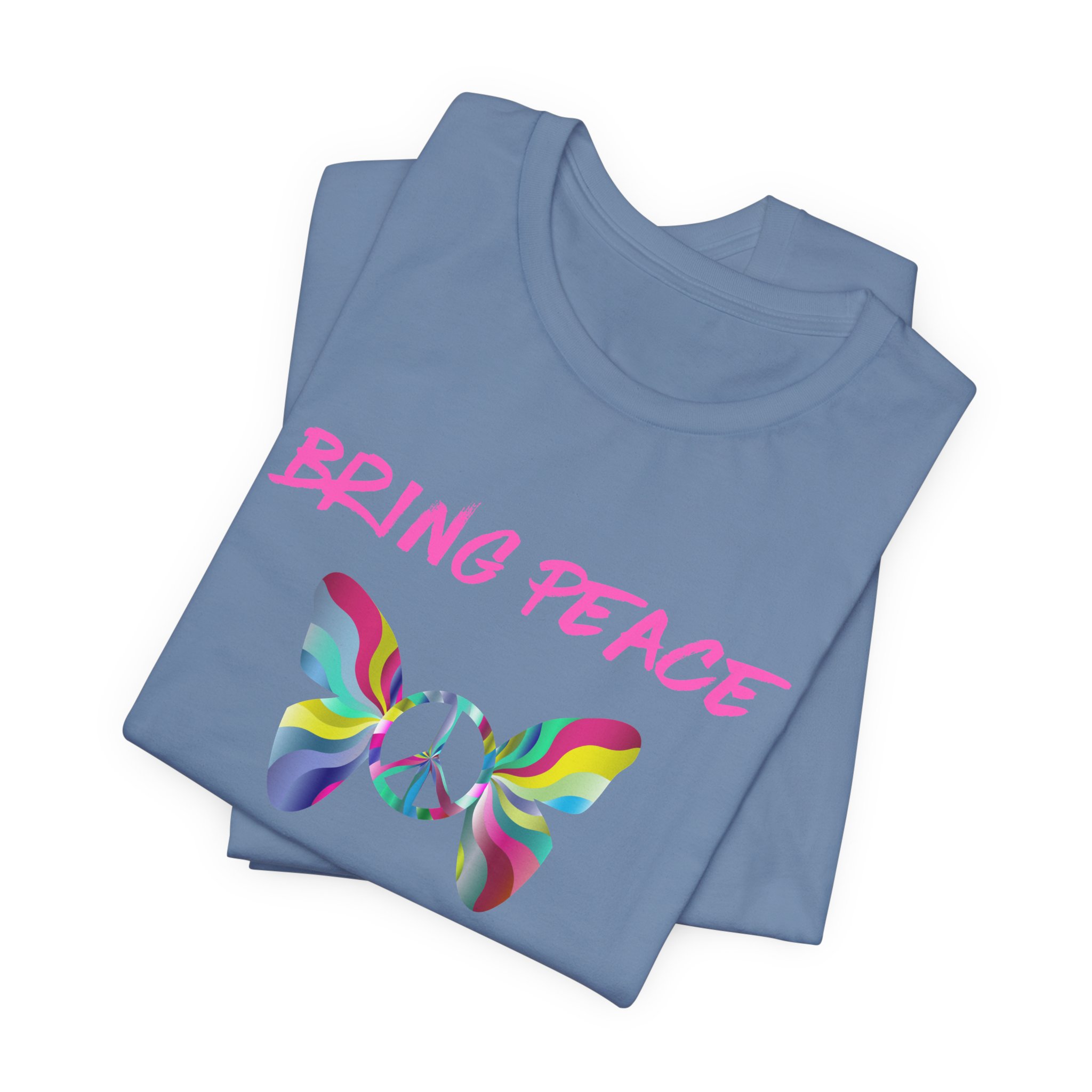 Bring Peace to Chaos (Pink Version)-Unisex Jersey Short Sleeve Tee - Image 59