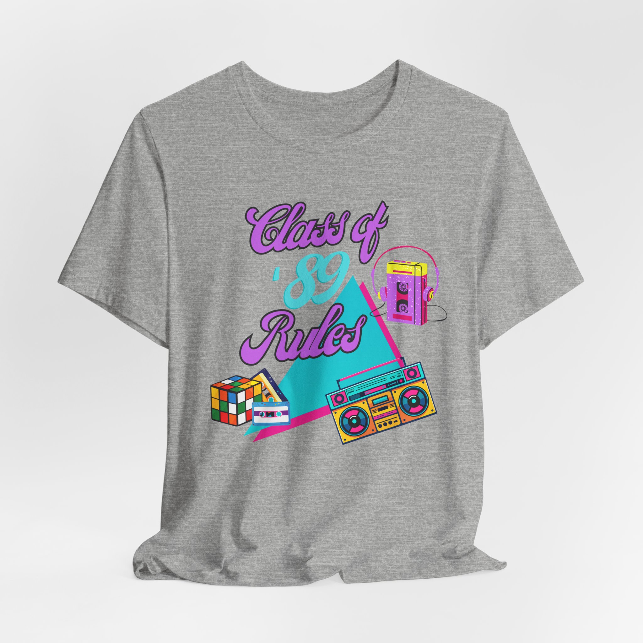 Class of '89 Rules Version 1-Unisex Jersey Short Sleeve Tee - Image 48