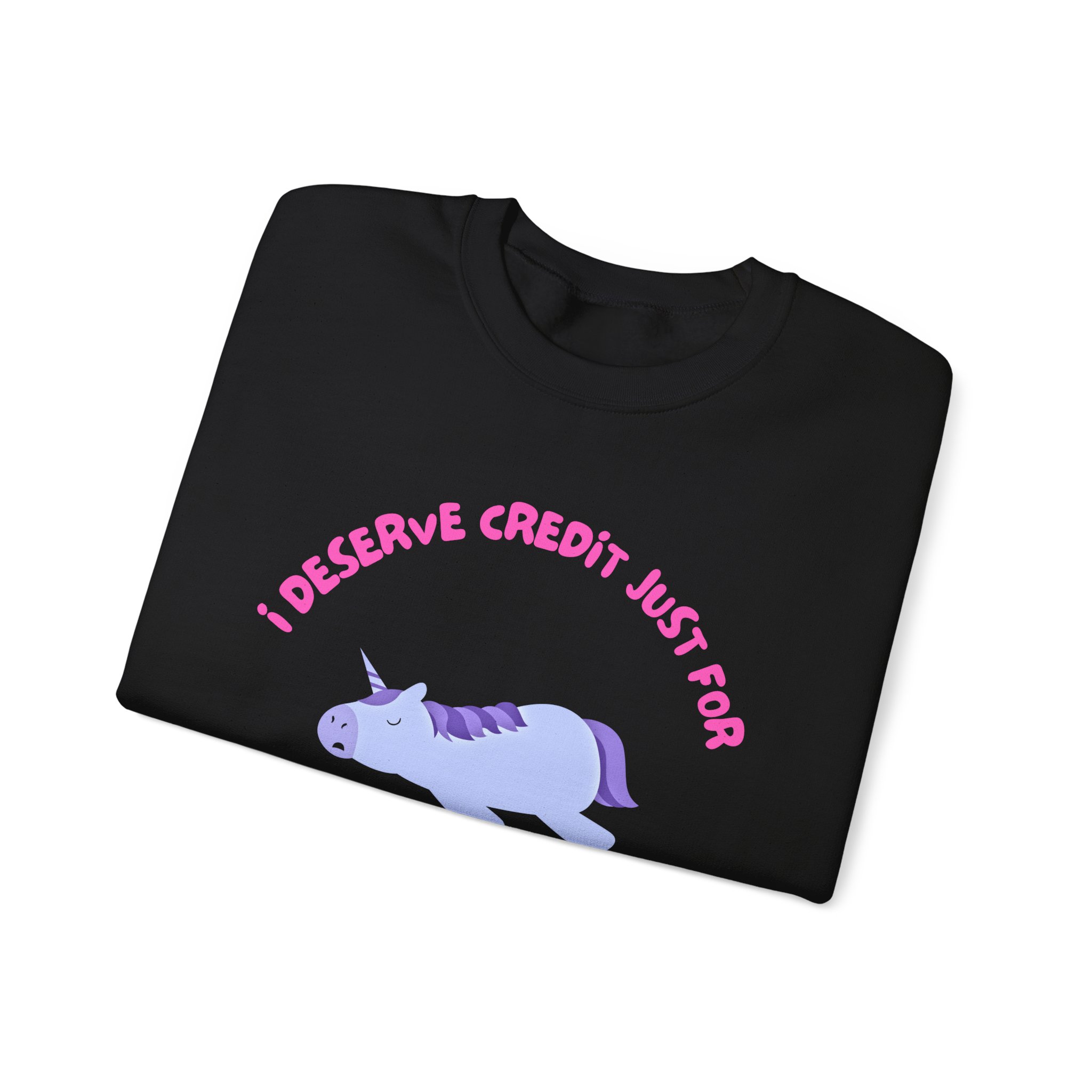 I Deserve Credit (2 Sided Print)-Unisex Heavy Blend™ Crewneck Sweatshirt - Image 7