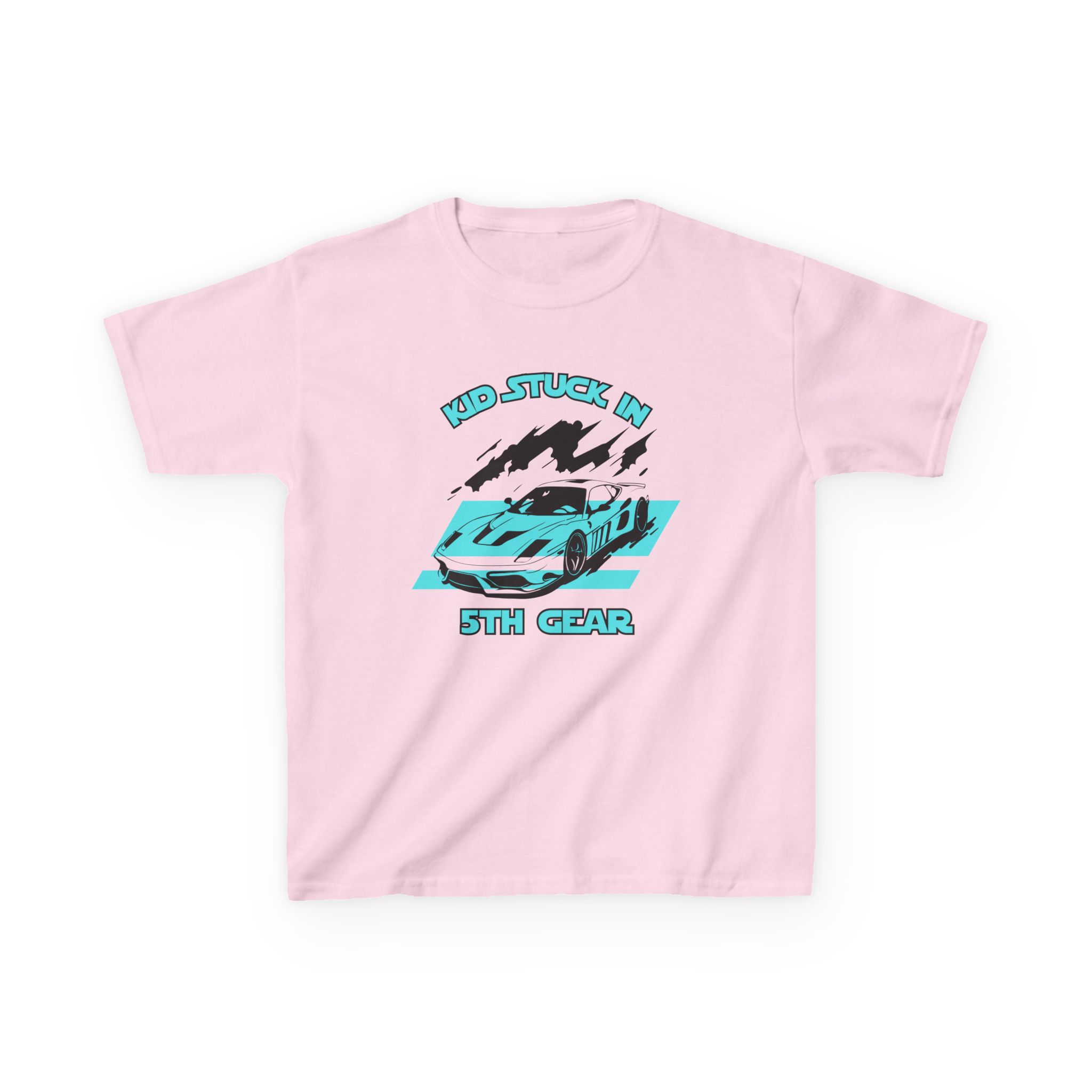 Stuck In 5th Gear-Kids Heavy Cotton™ Tee - Image 49