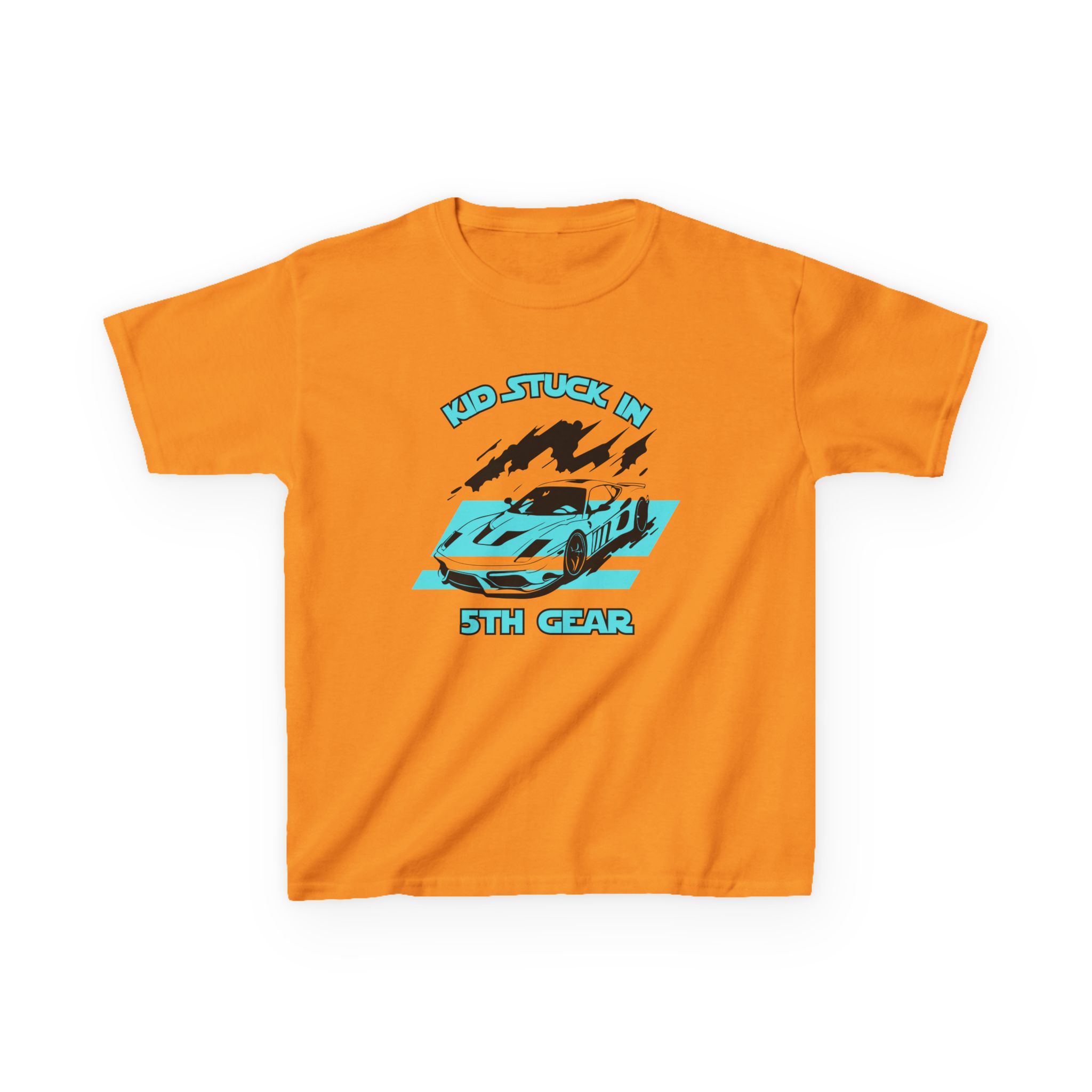 Stuck In 5th Gear-Kids Heavy Cotton™ Tee - Image 9