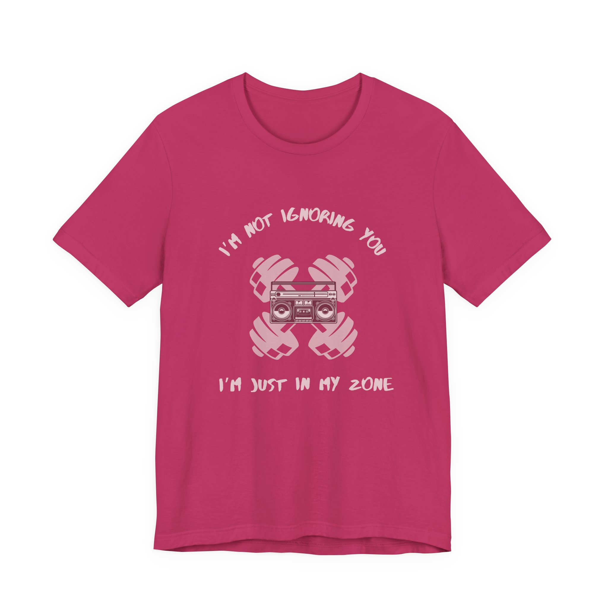 I'm Not Ignoring You...I'm Just in My Zone-Unisex Jersey Short Sleeve Tee - Image 65