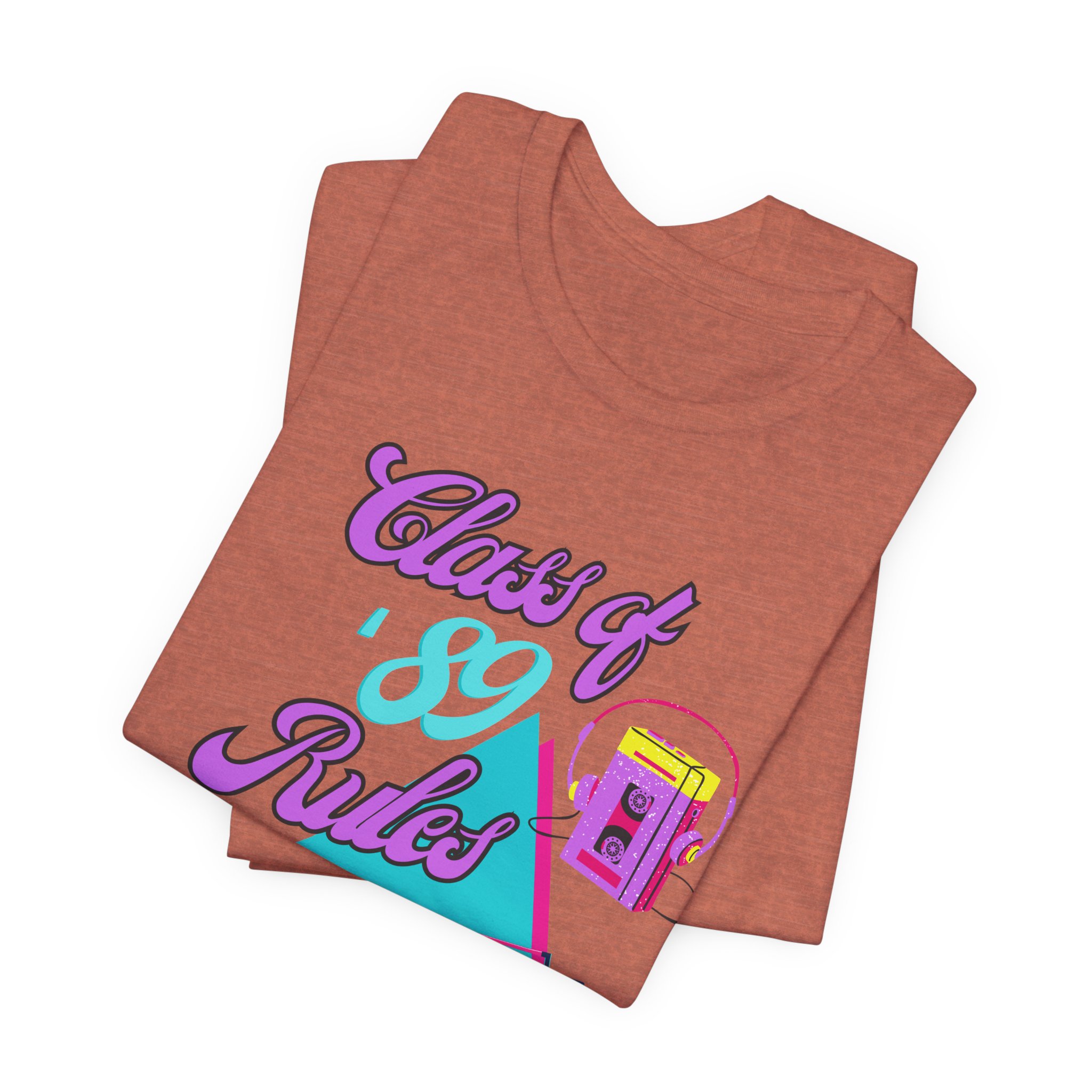 Class of '89 Rules Version 1-Unisex Jersey Short Sleeve Tee - Image 15