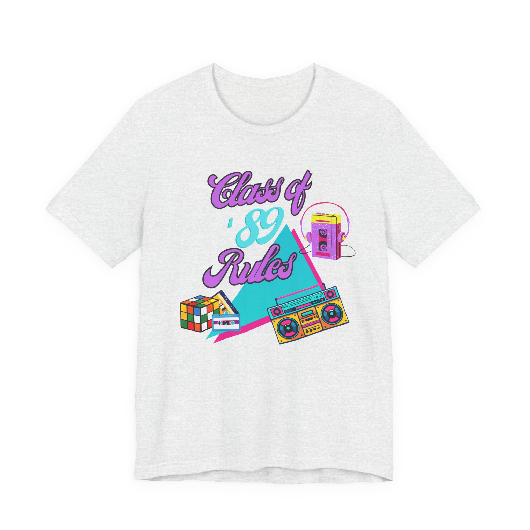 Class of '89 Rules Version 1-Unisex Jersey Short Sleeve Tee - Image 9