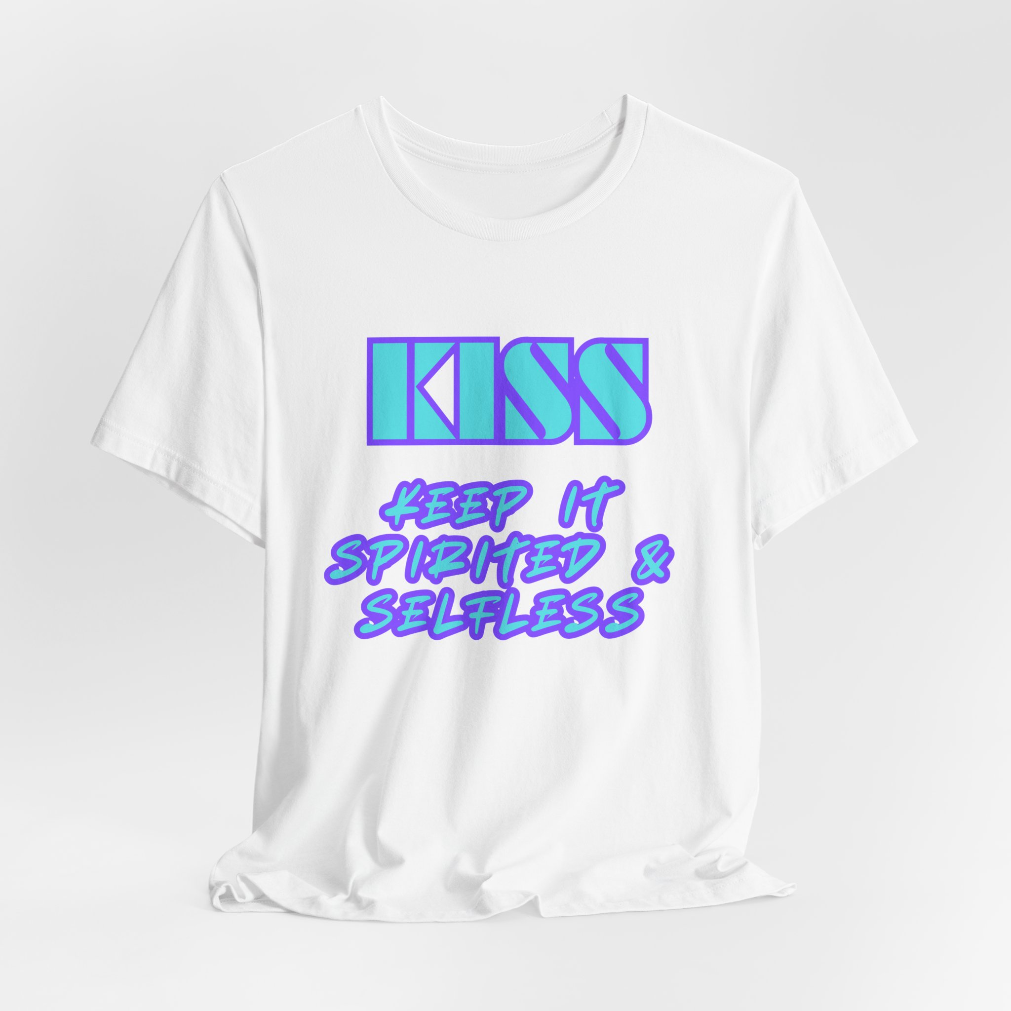 KISS Keep It Spirited & Selfless-Unisex Jersey Short Sleeve Tee - Image 4