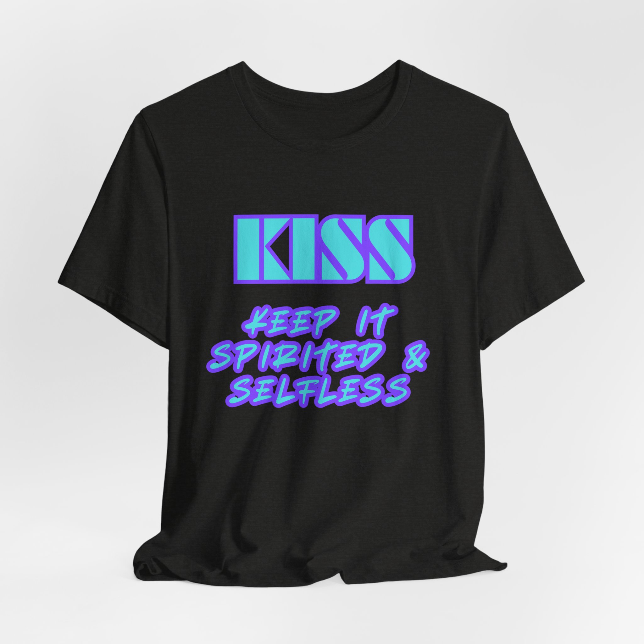 KISS Keep It Spirited & Selfless-Unisex Jersey Short Sleeve Tee - Image 24