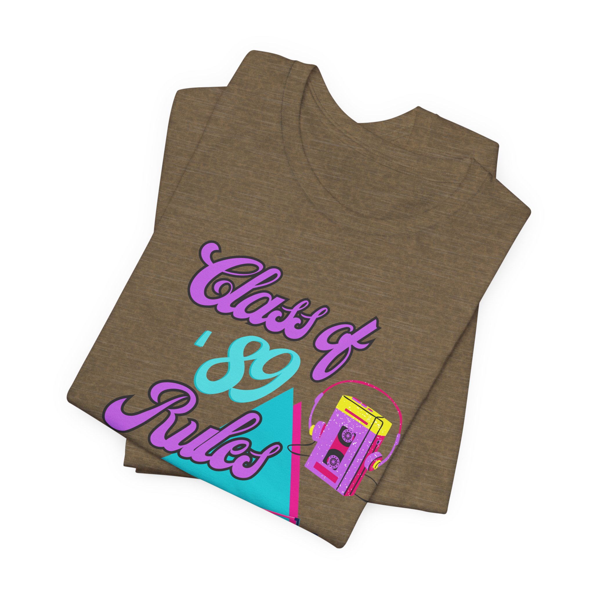 Class of '89 Rules Version 1-Unisex Jersey Short Sleeve Tee - Image 23