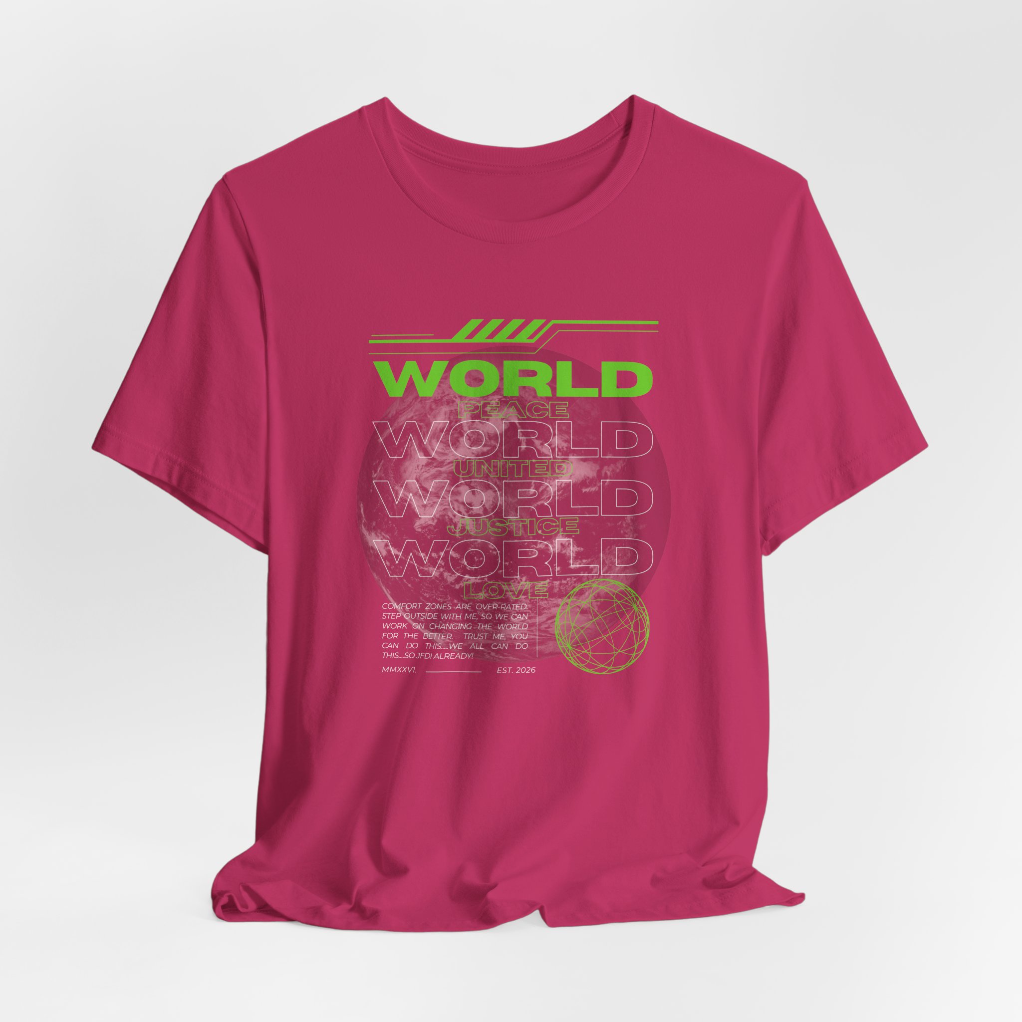Change the World Design #1-Unisex Jersey Short Sleeve Tee - Image 64