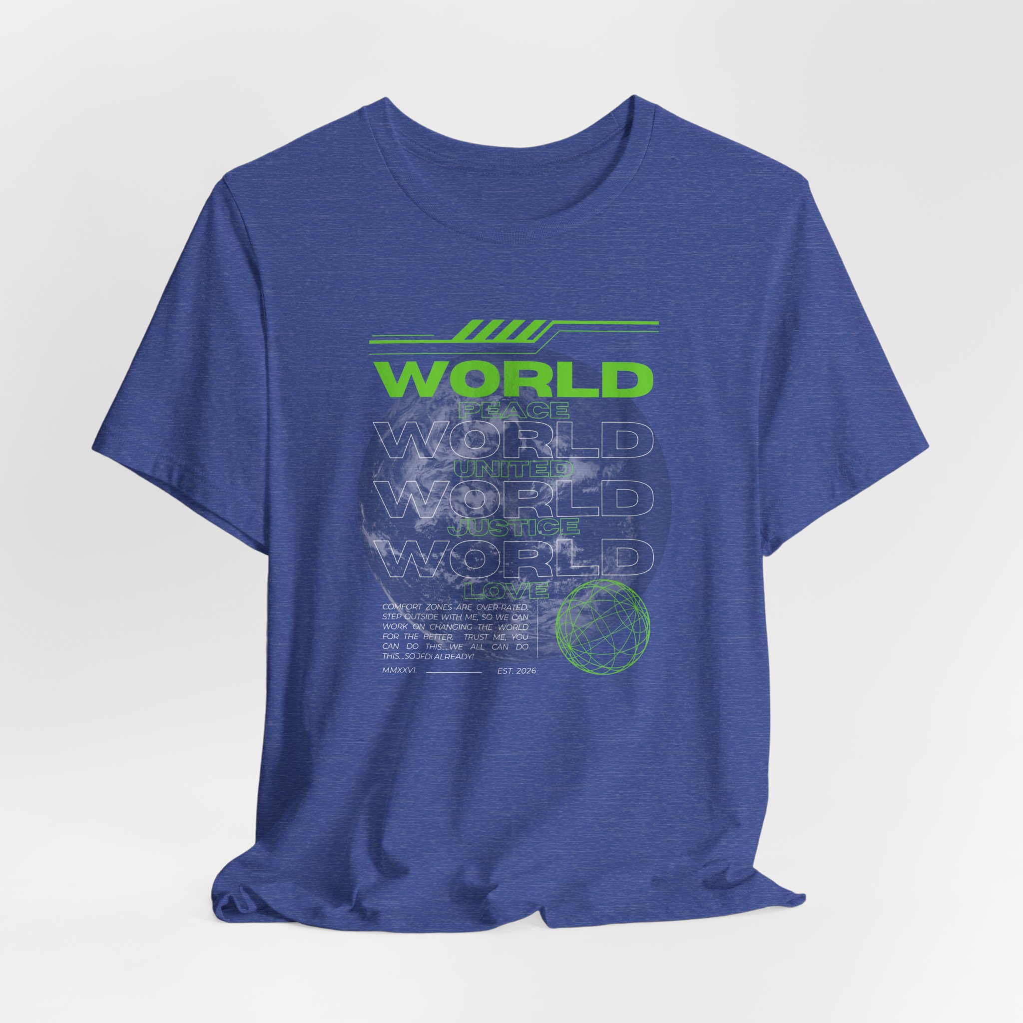Change the World Design #1-Unisex Jersey Short Sleeve Tee - Image 40