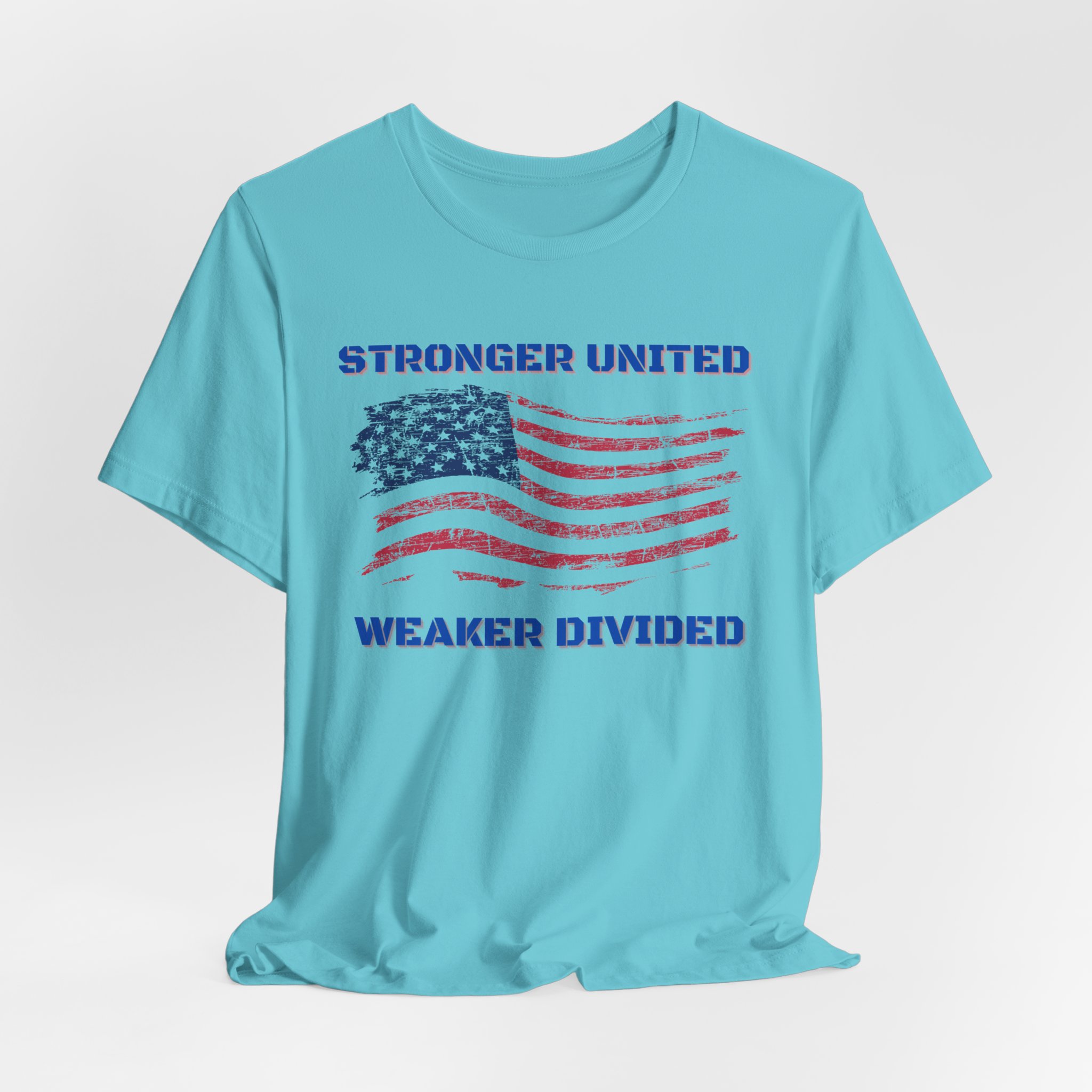 Stronger United Weaker Divided-Unisex Jersey Short Sleeve Tee - Image 36