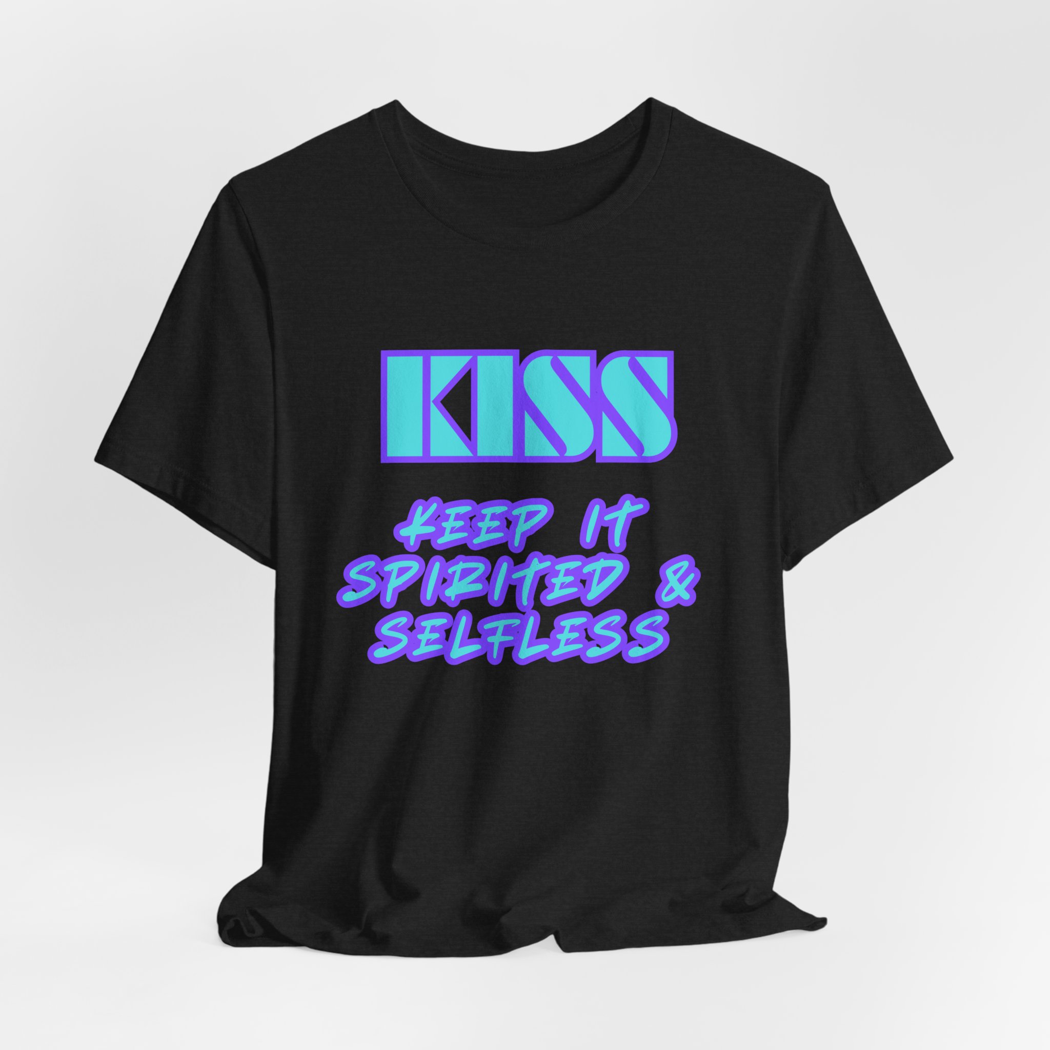 KISS Keep It Spirited & Selfless-Unisex Jersey Short Sleeve Tee - Image 20