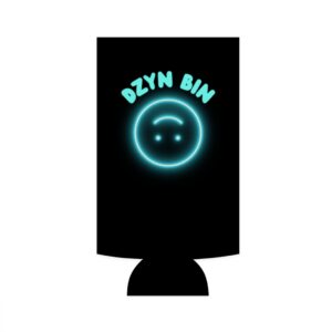 DZYNBIN Black Slim Can Cooler