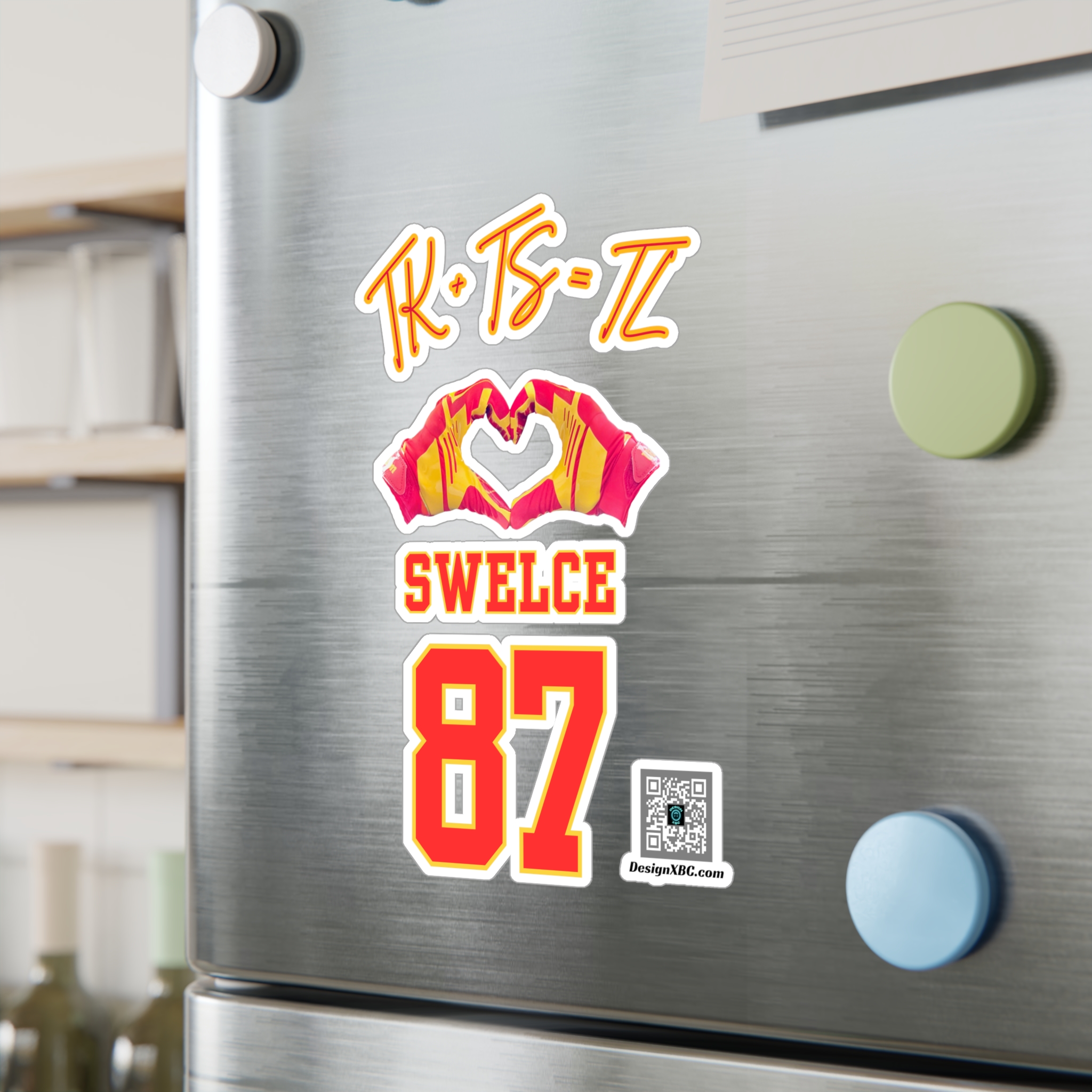 TK+TS=TL SWELCE (White Background) w/DesignXBC QR Code Kiss-Cut Vinyl Decals - Image 15