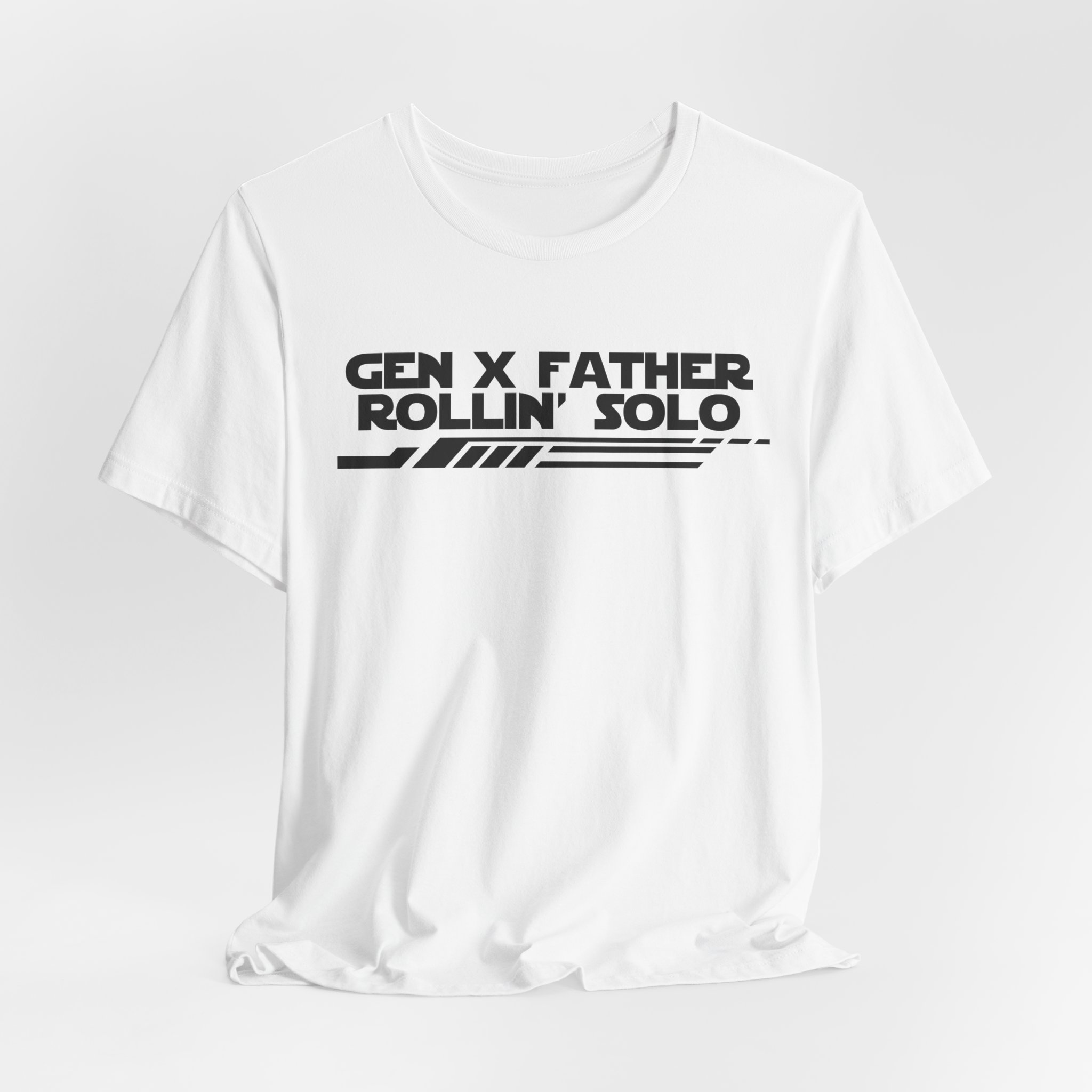 Gen X Father Rollin' Solo-Unisex Jersey Short Sleeve Tee - Image 4