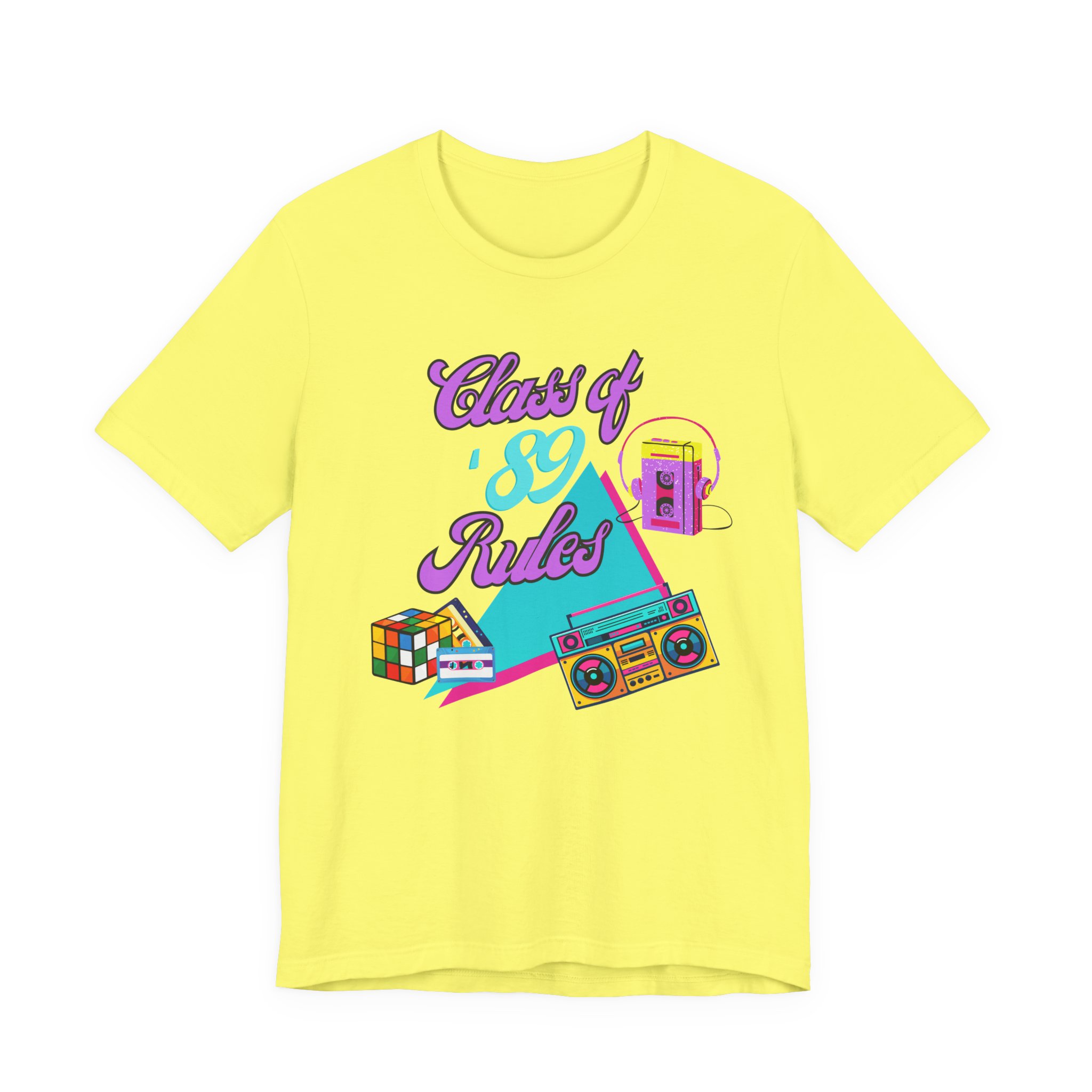 Class of '89 Rules Version 1-Unisex Jersey Short Sleeve Tee - Image 25